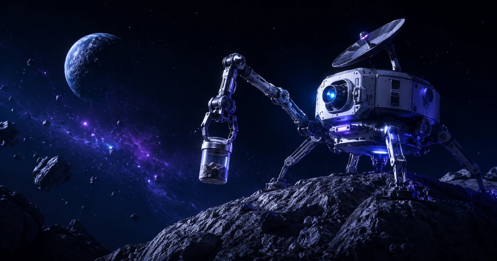 A Robot Spacecraft Returned Samples From the Planetesimal 98765
