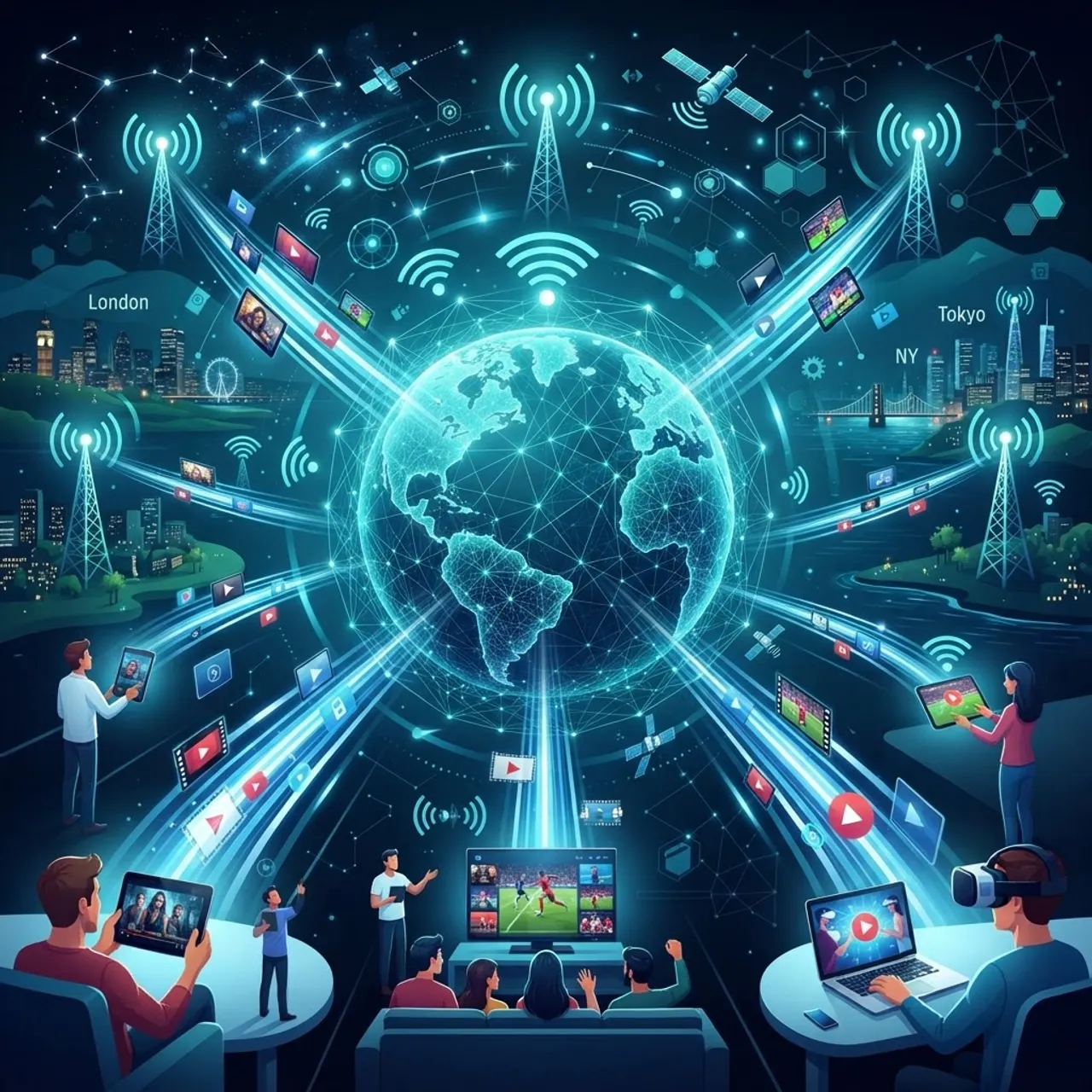 5G powering high-speed media streaming