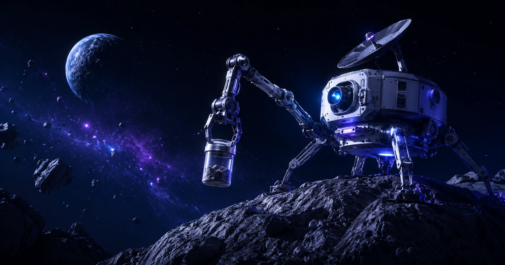A Robot Spacecraft Returned Samples From the Planetesimal 98765