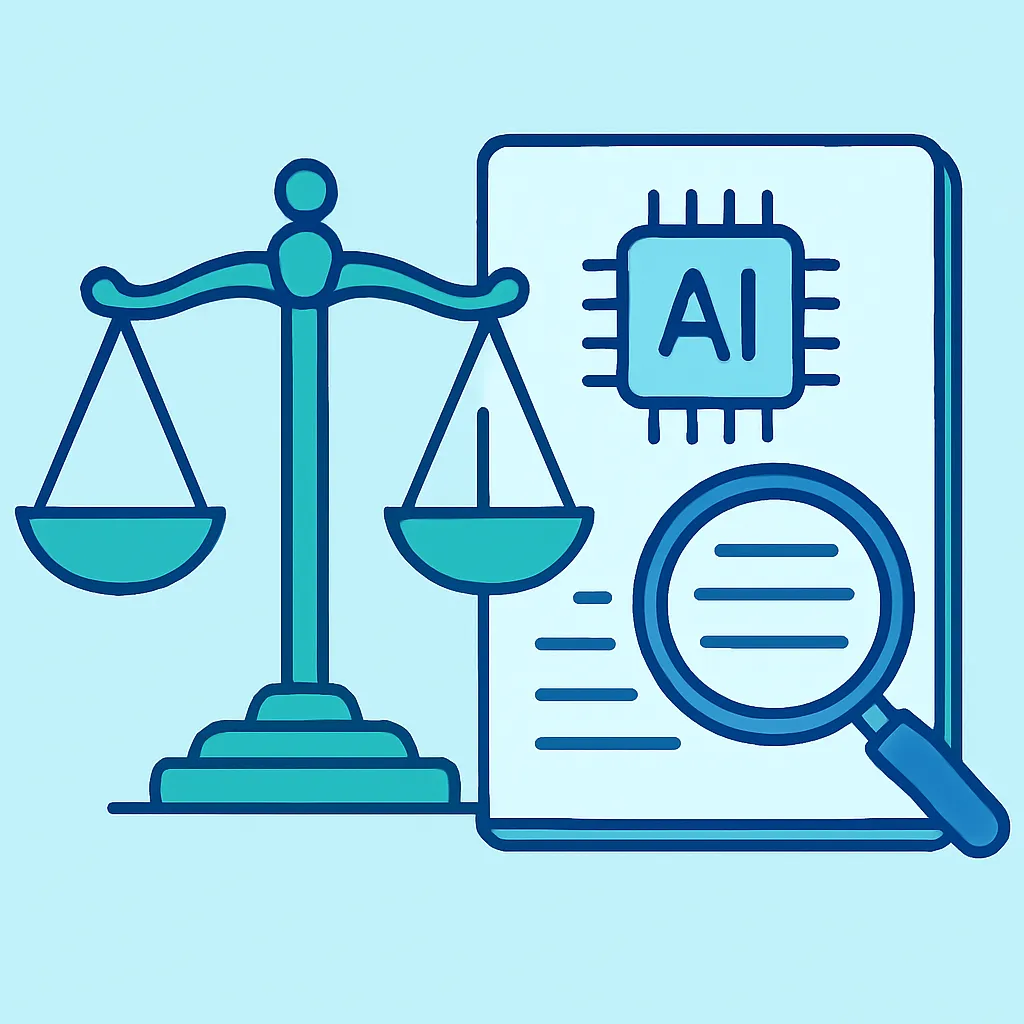 Academic integrity and AI rules illustration
