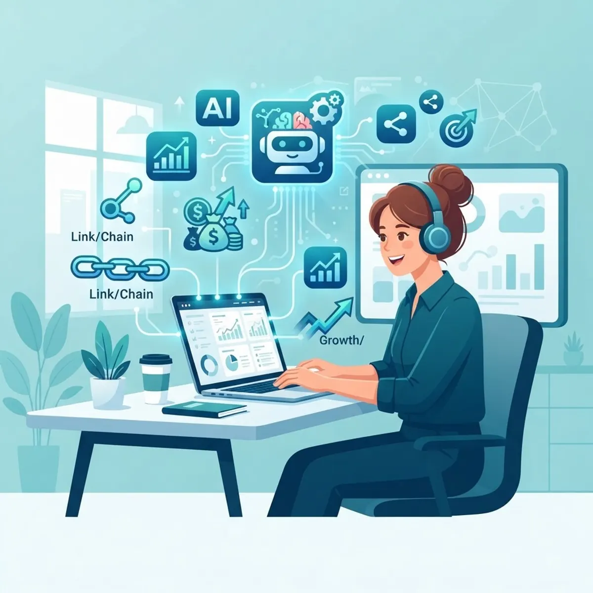 AI and affiliate marketing overview illustration