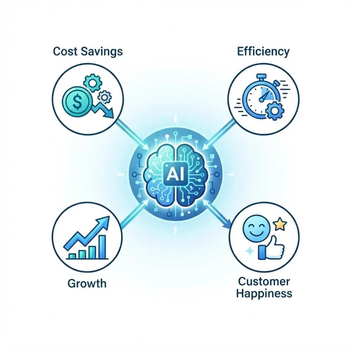 Business benefits of AI adoption