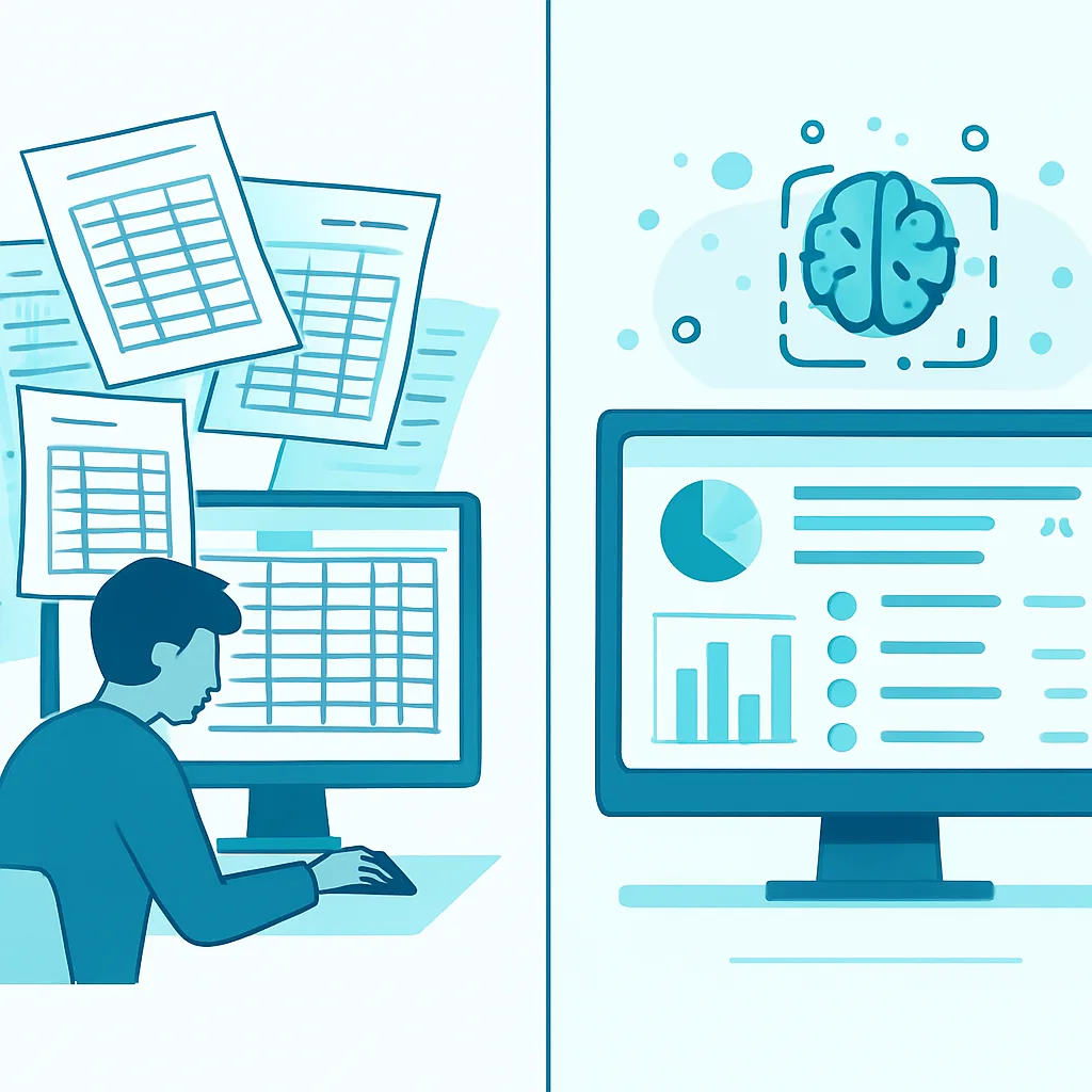 AI versus manual catalog management comparison