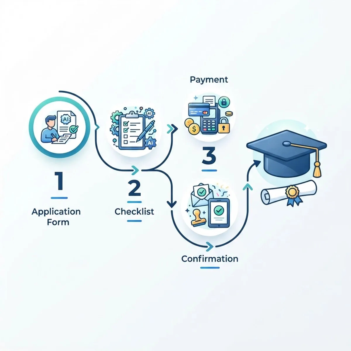 Steps to enroll in the AI certificate program