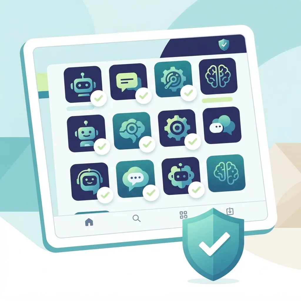 Verified AI assistant apps in a trusted app store