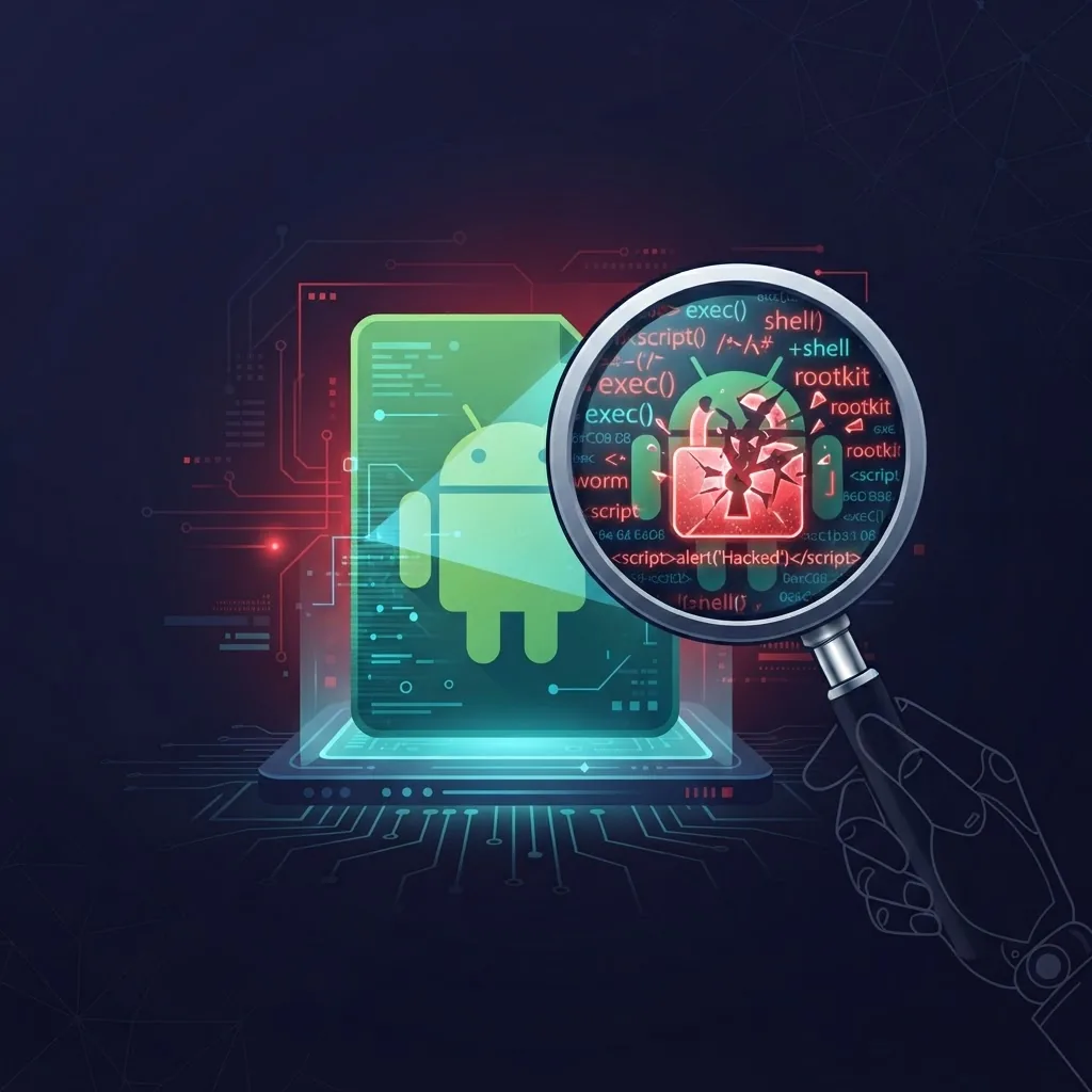 Security scan revealing hidden malicious code in an APK