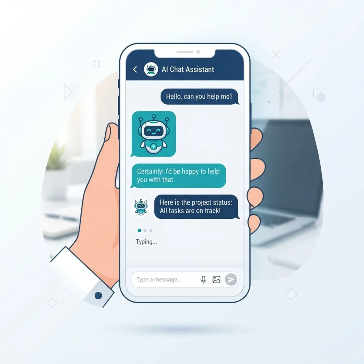 AI chat assistants in texting