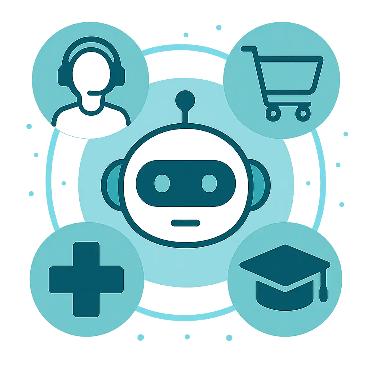 Business use cases of AI chatbots across industries