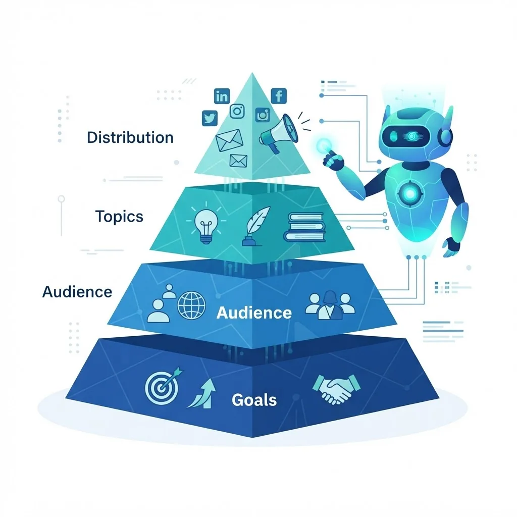 AI content strategy framework pyramid