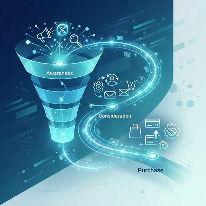 AI-driven customer journey funnel