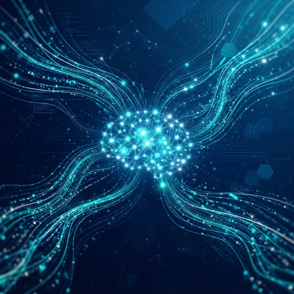 AI-driven enterprise analytics visualization with a neural network