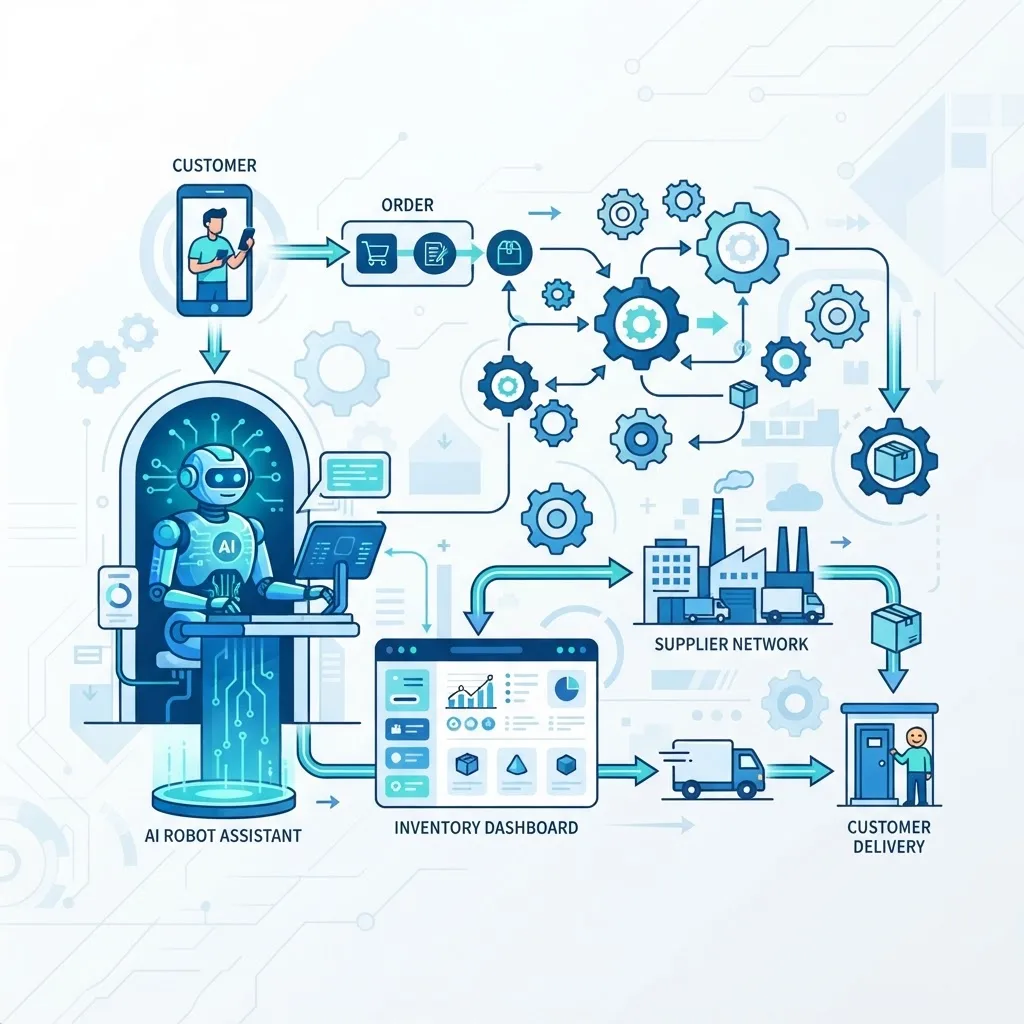 AI automation workflow for a dropshipping store