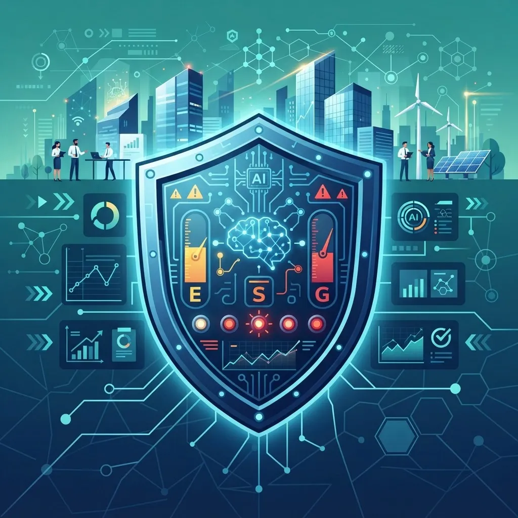 AI ESG risk assessment concept