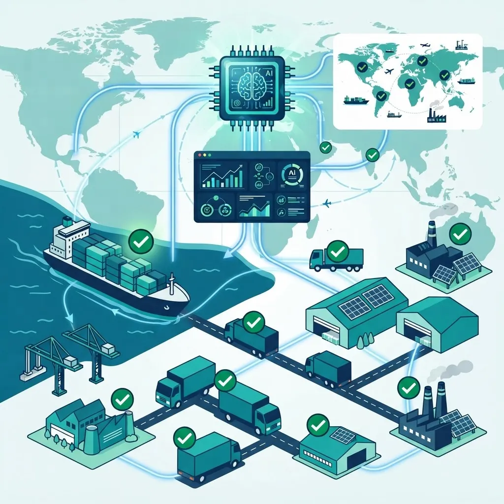 AI supply chain sustainability monitoring