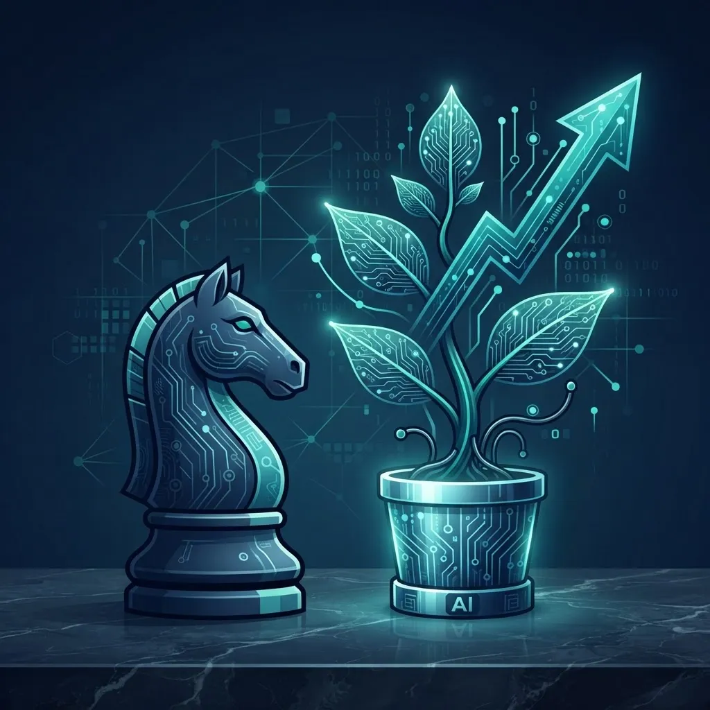 Long-term AI ETF investment strategy concept