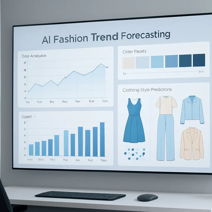 AI fashion trend forecasting dashboard with analytics