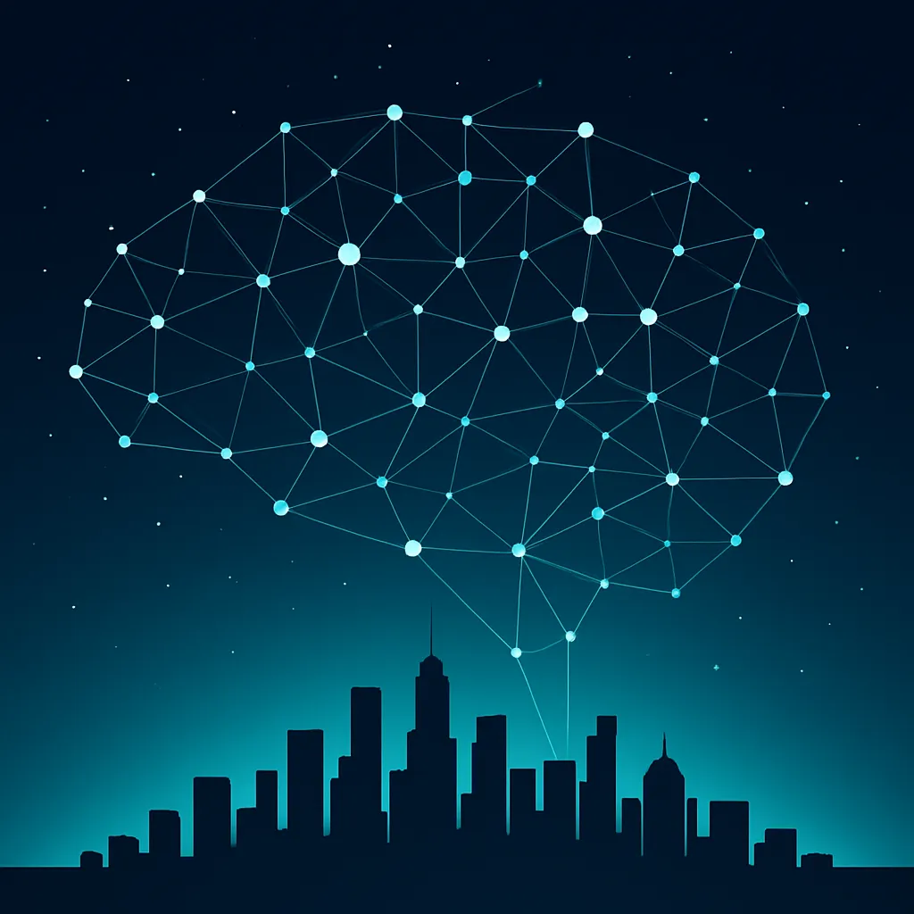 Future AI industry trends visualization