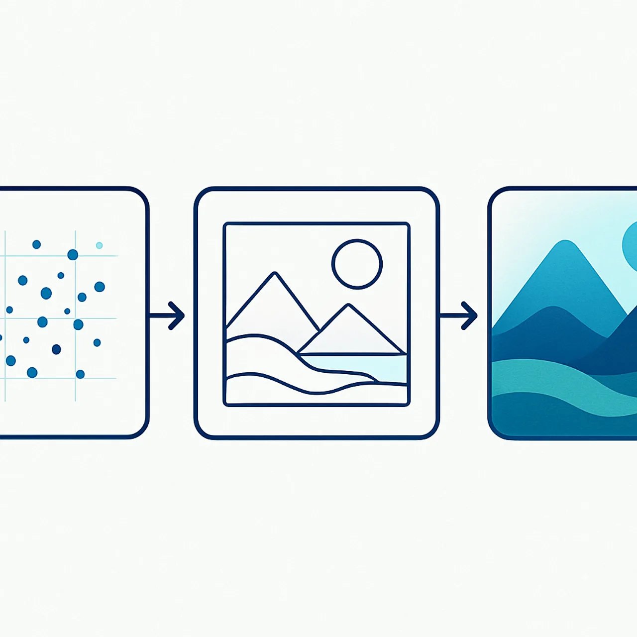 AI generated visual style transforming data into art