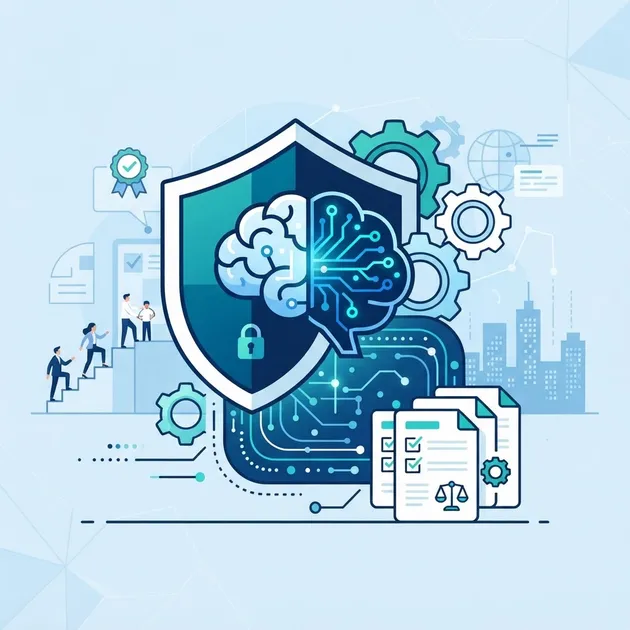 AI governance and responsible AI professional growth illustration