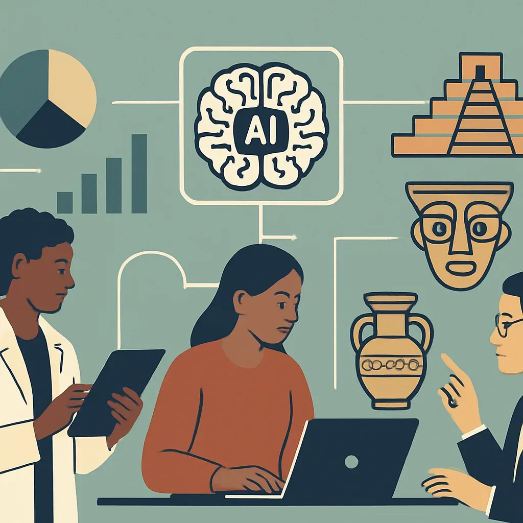 Researchers studying human cultures with AI assistance and data visualizations