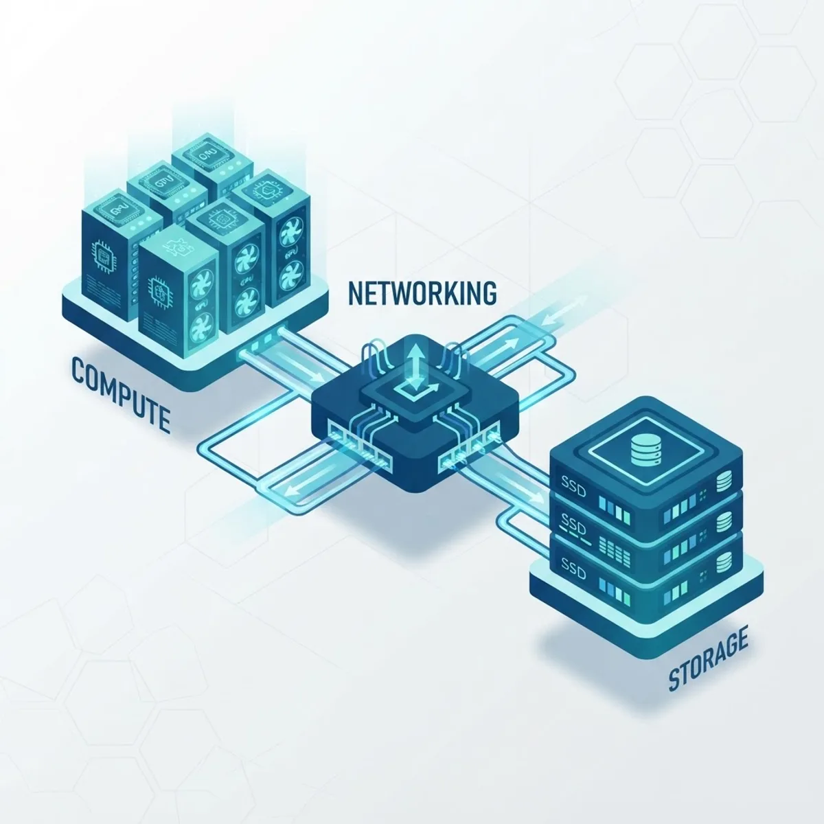 AI infrastructure core components diagram