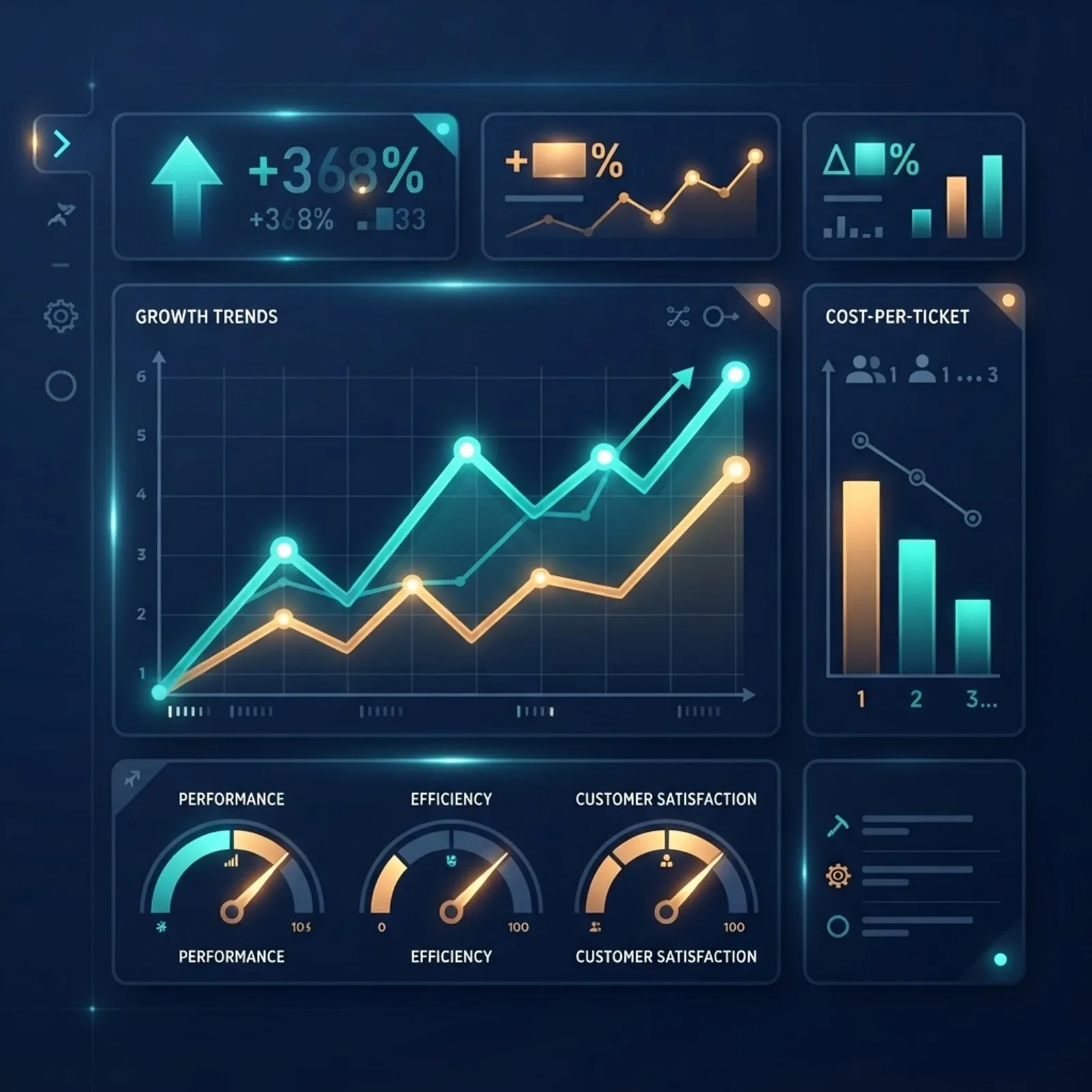 AI integration ROI metrics and performance dashboard