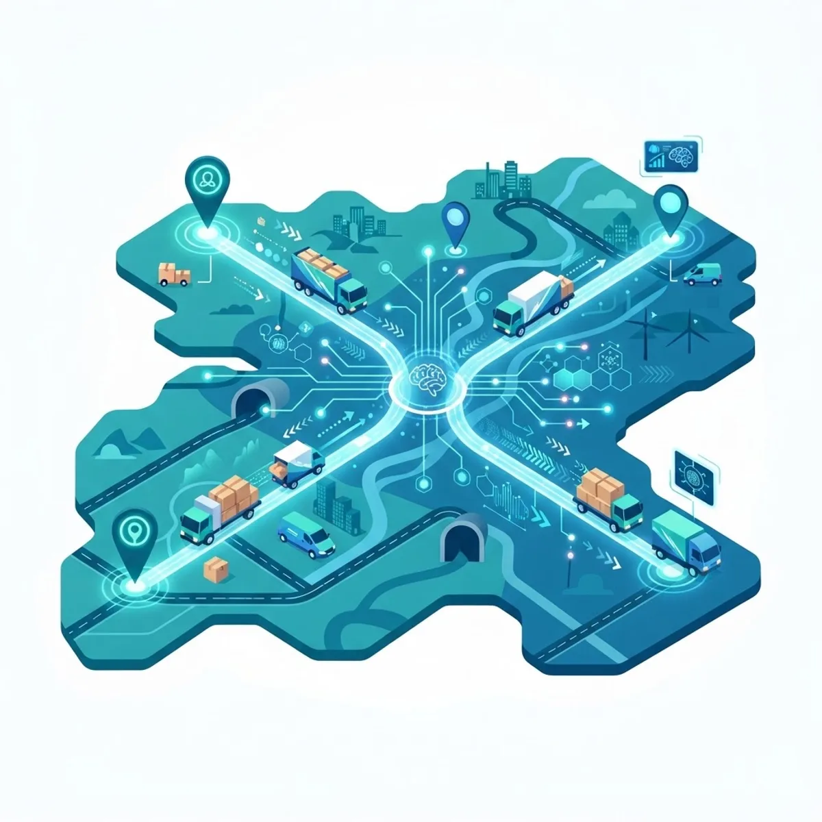AI logistics route optimization