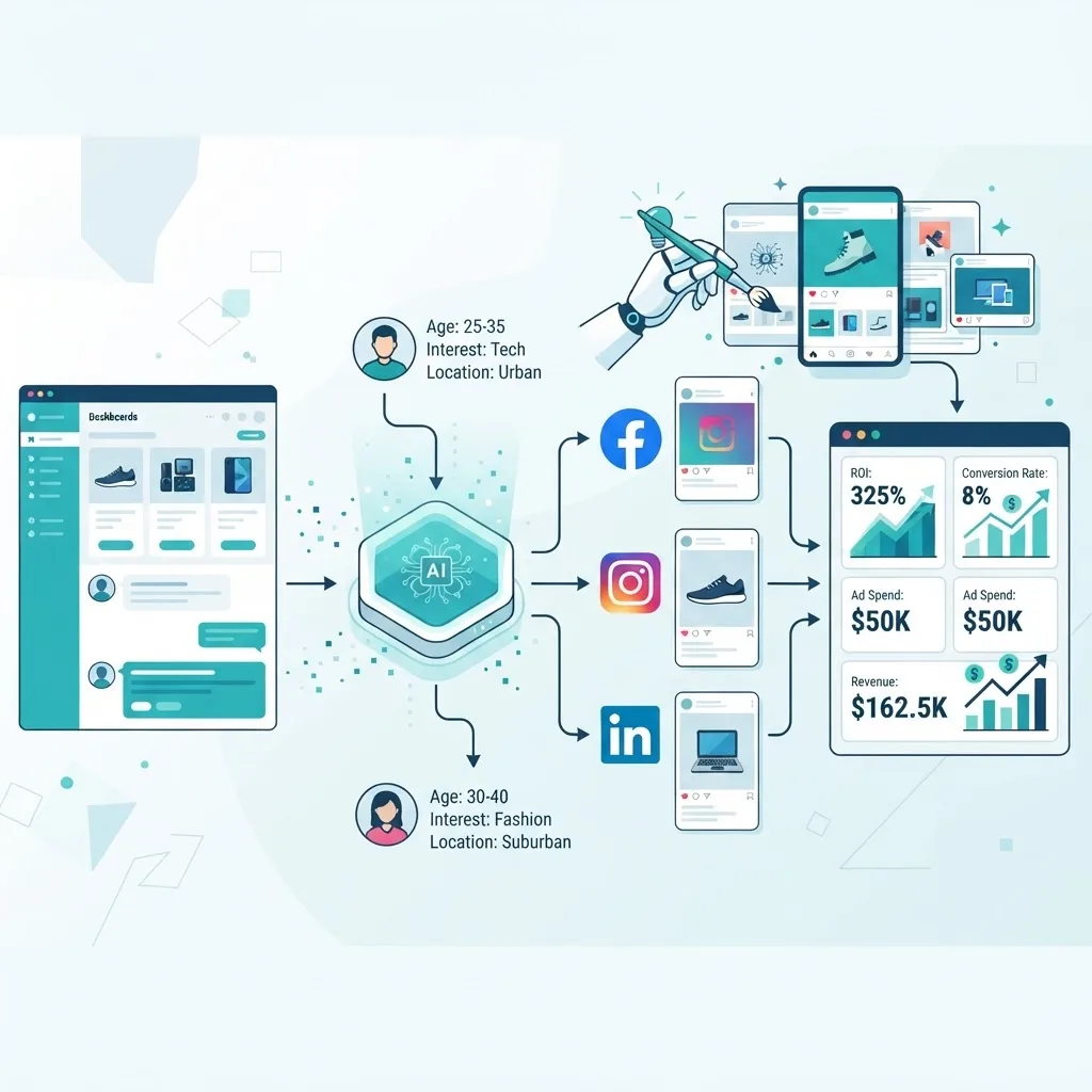AI-driven marketing and ad targeting for an ecommerce store