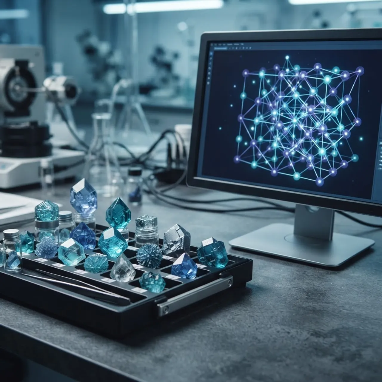 AI materials science simulation workflow