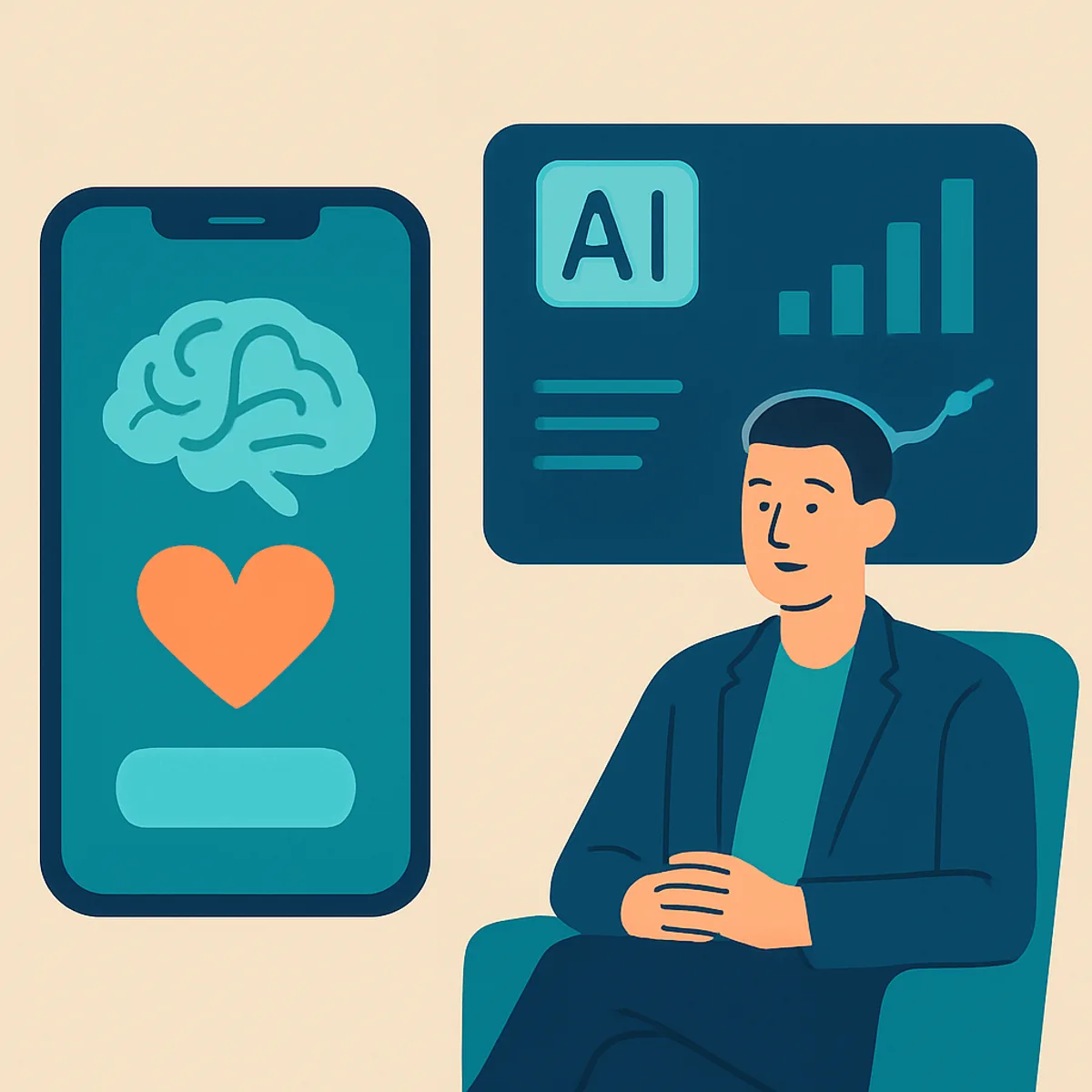 AI in mental health technology and wellness apps