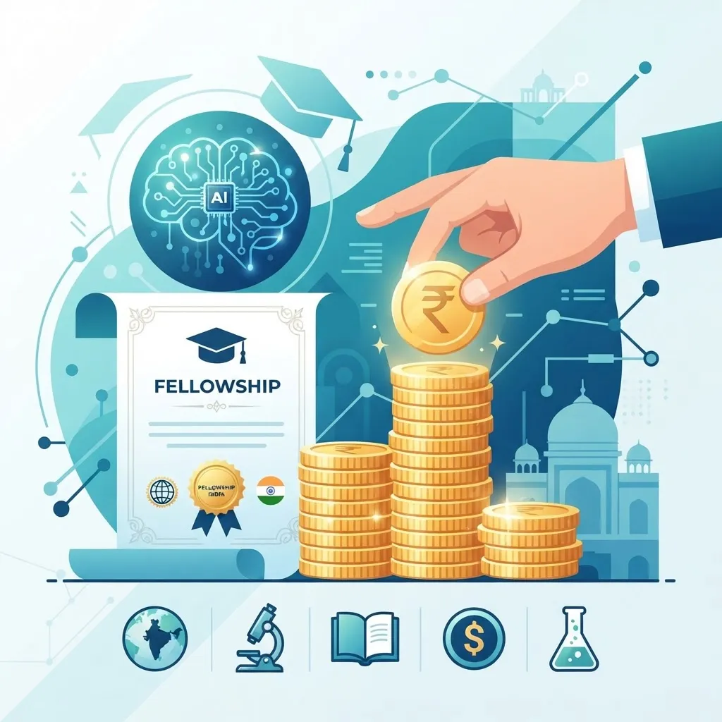 AI PhD funding and fellowships illustration
