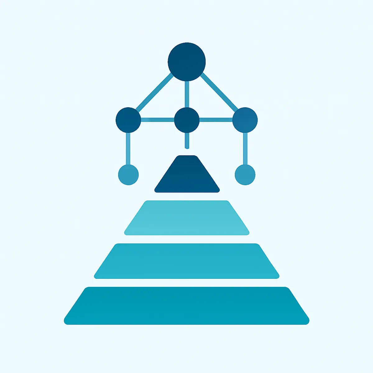 AI strategy framework shown as layered building blocks