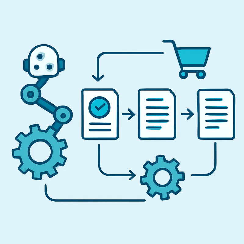 AI procurement automation workflow diagram