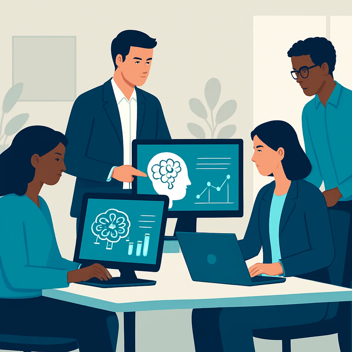 Professionals working at the intersection of AI and human behavior