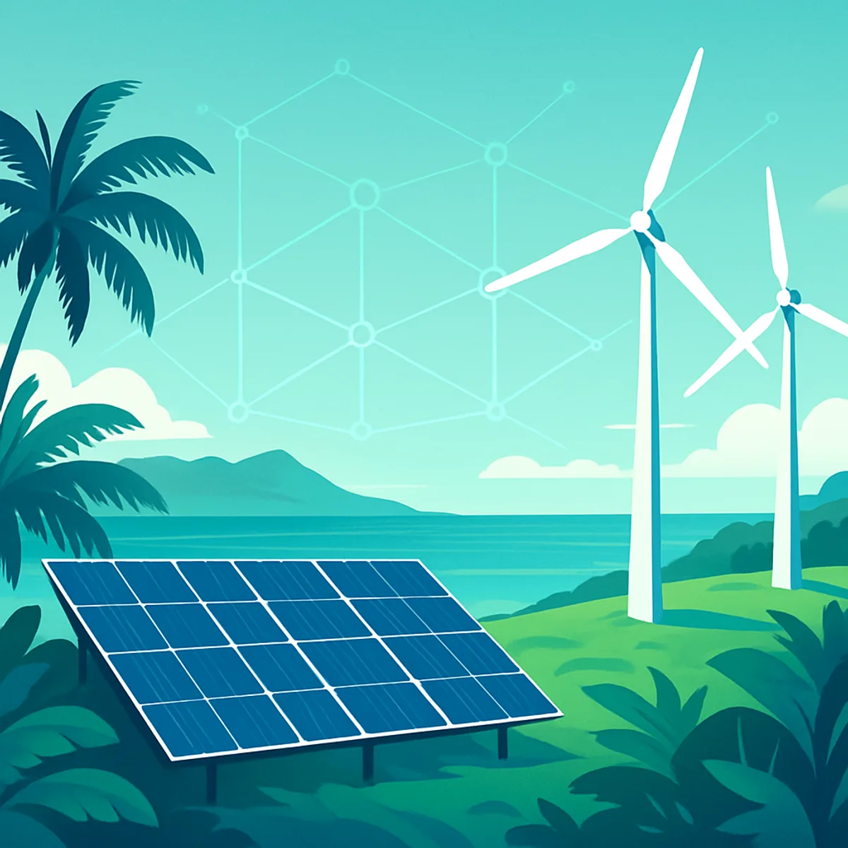 AI-managed solar and wind renewable energy on a Hawaiian island