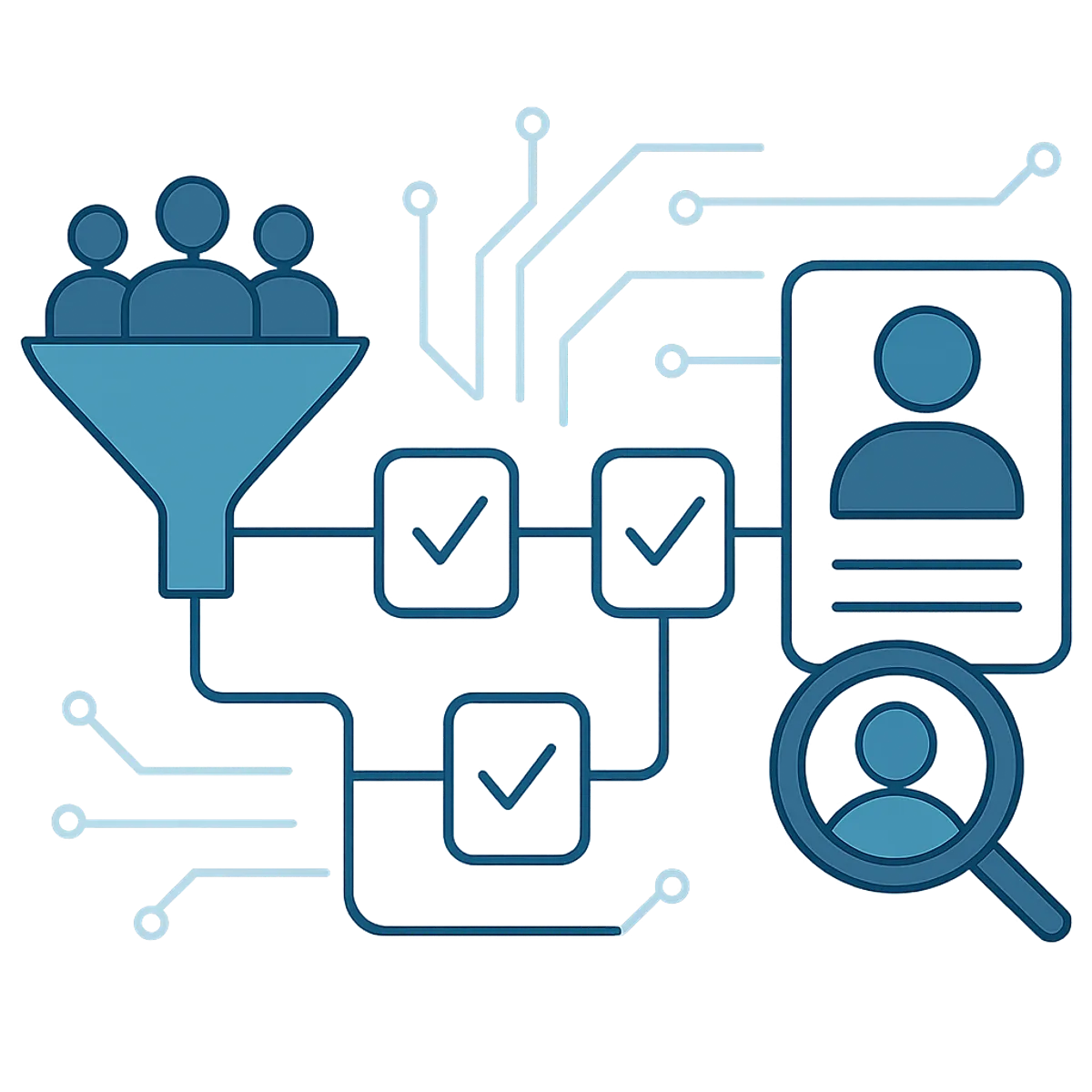 AI sales recruitment process pipeline