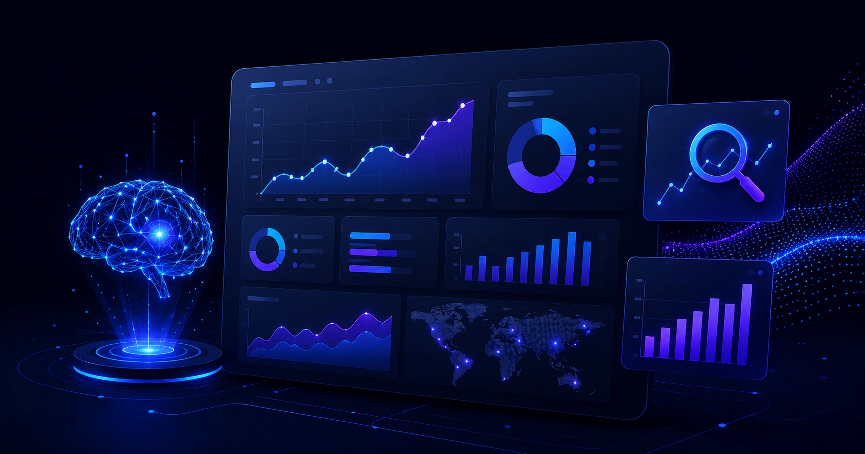 AI-powered SEO data analysis dashboard