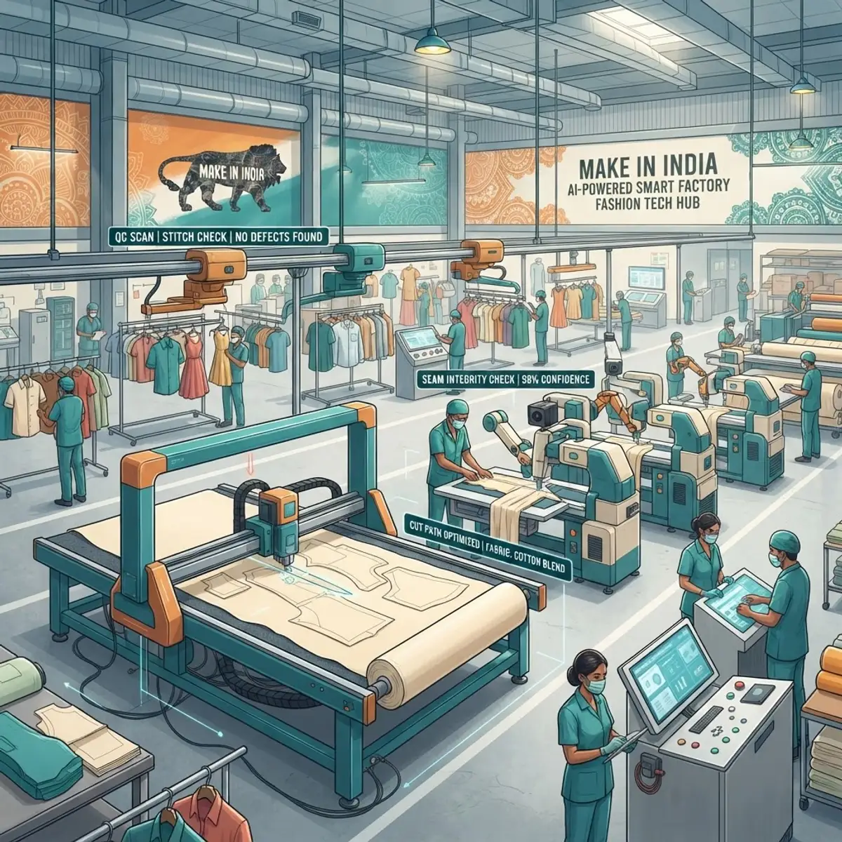 AI smart garment manufacturing in India