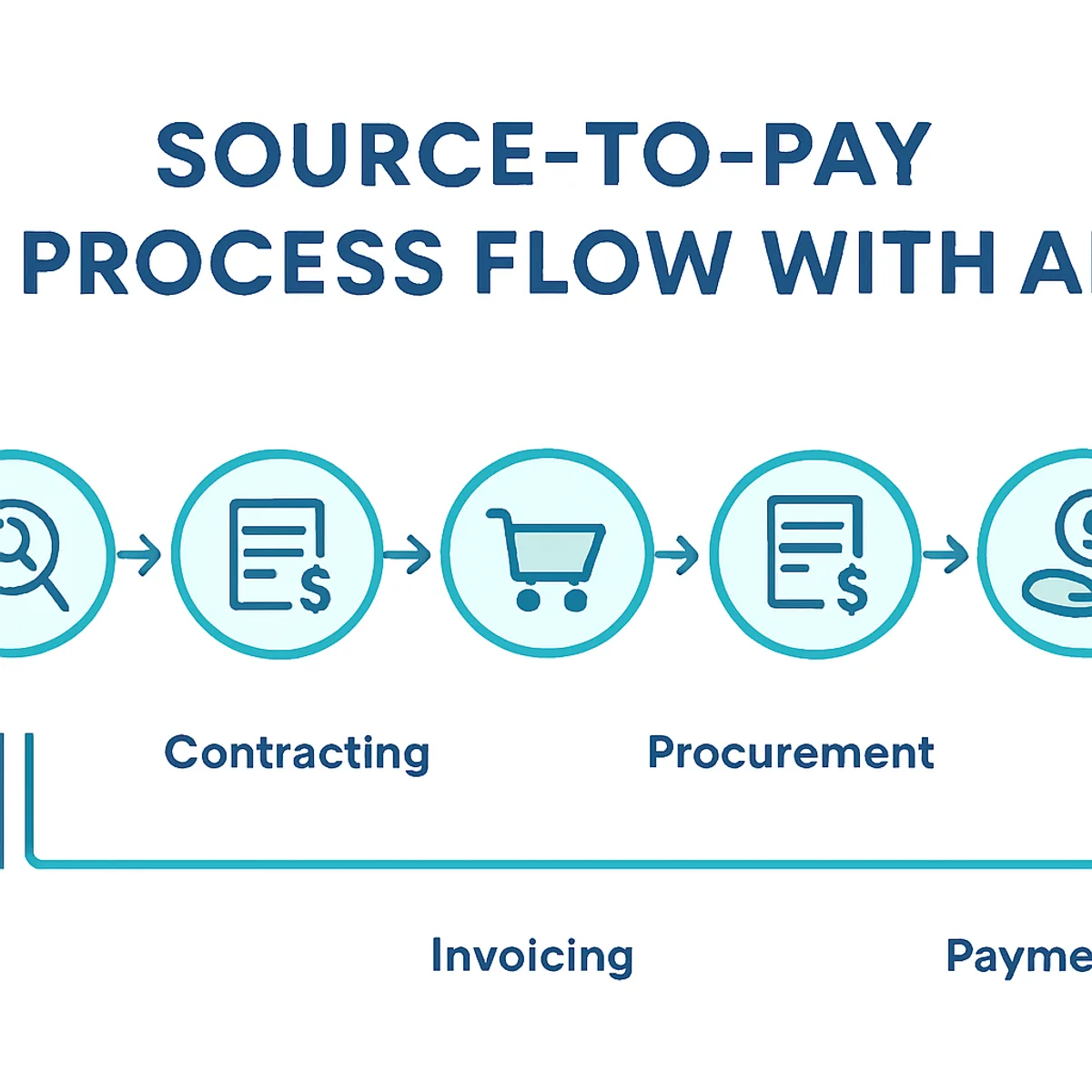 AI source to pay process flow diagram
