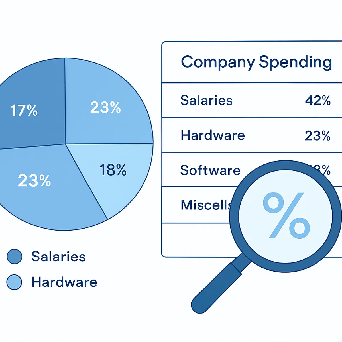 AI spend analysis visualization