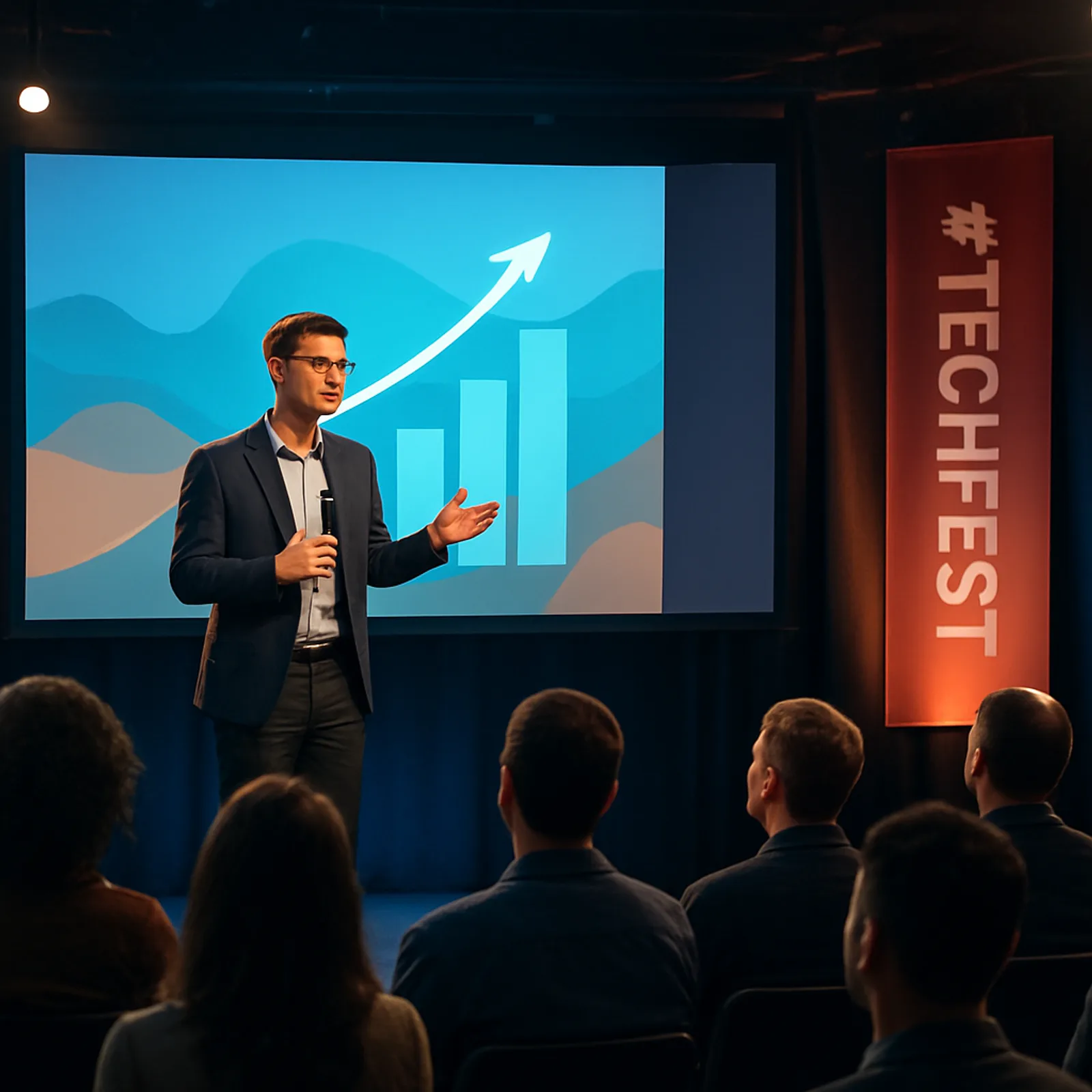 AI startup pitch competition at the Cannes festival