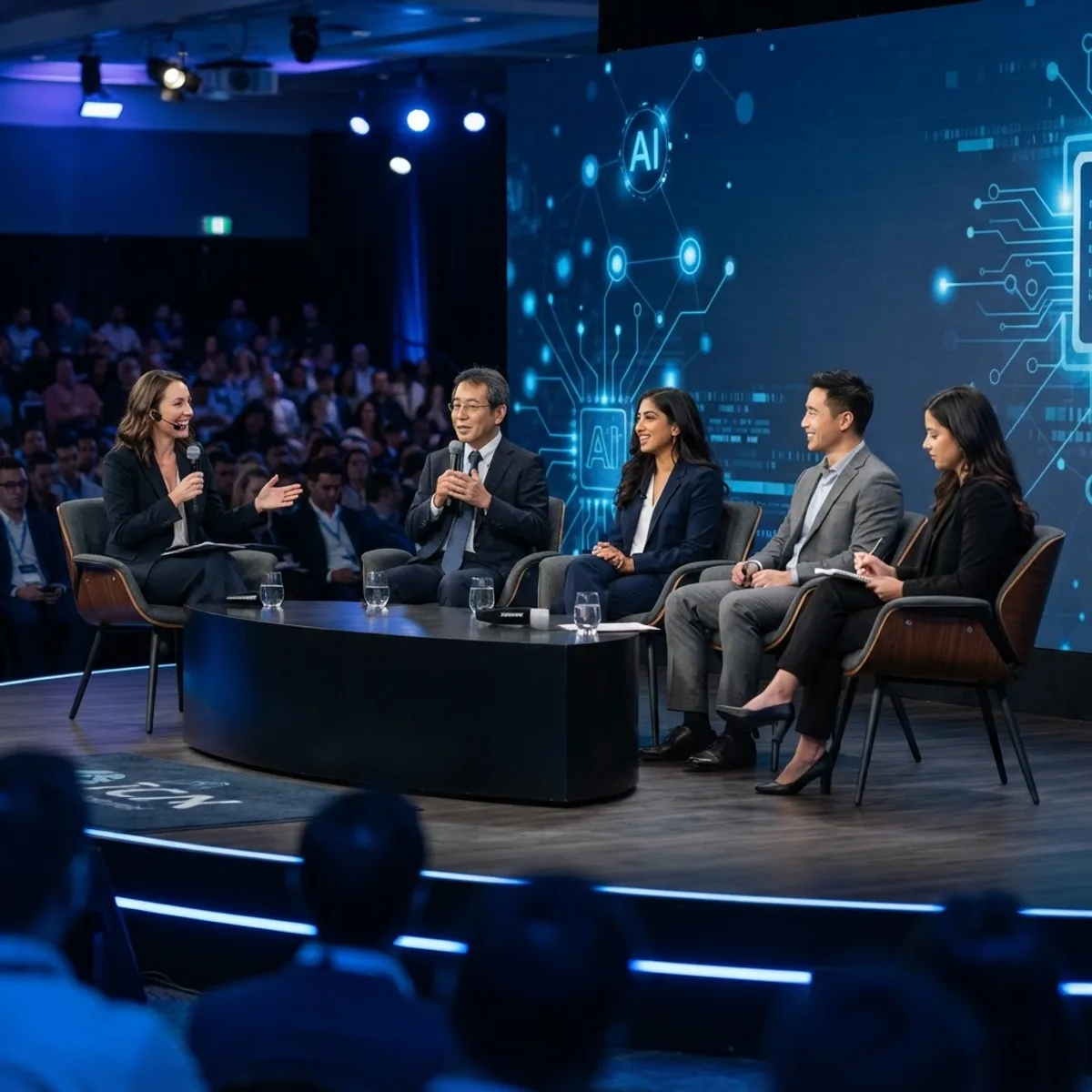 Expert panel discussion at the AI summit