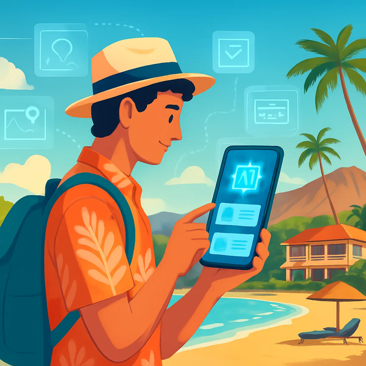 AI-powered tourism experience in Hawaii with smart booking