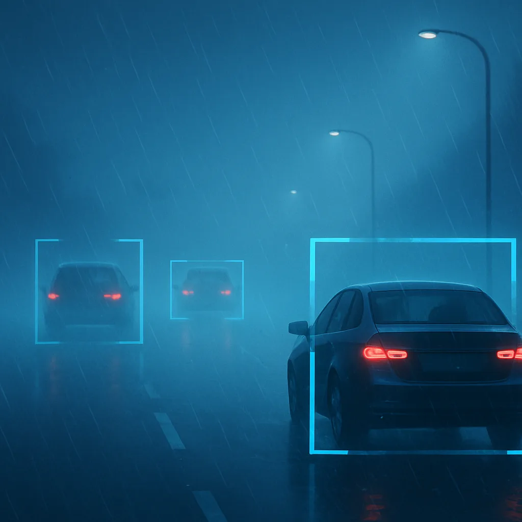 Challenges of AI vehicle detection in poor weather conditions