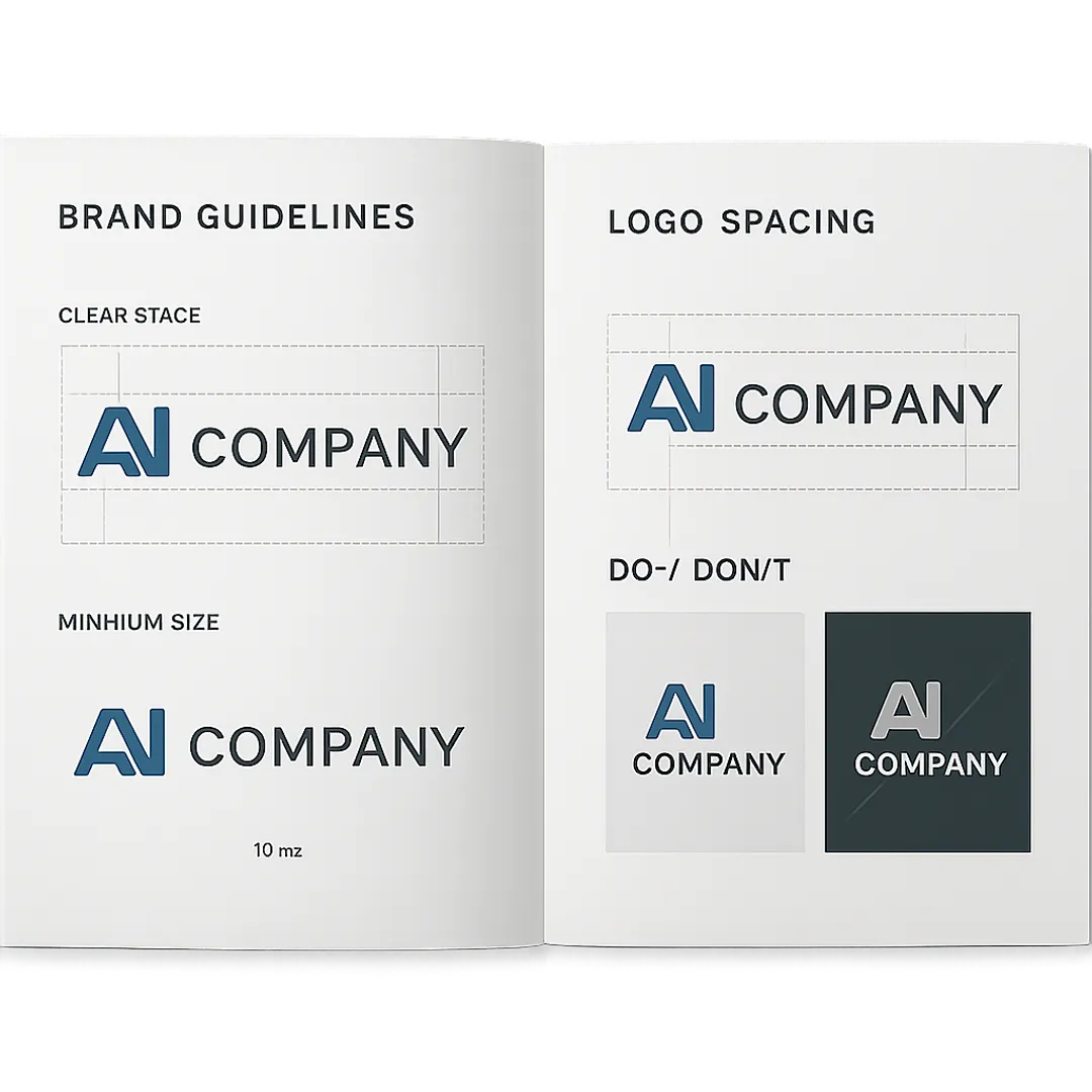 AI2 logo brand guidelines spacing rules
