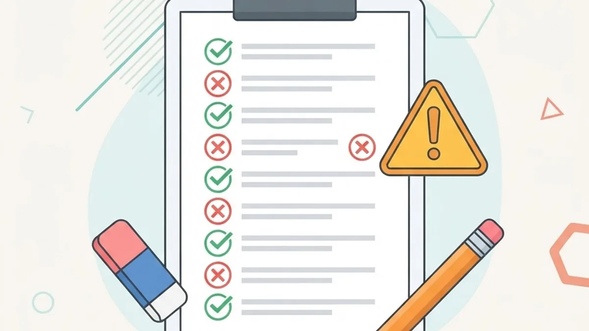 AP CSP common mistakes checklist