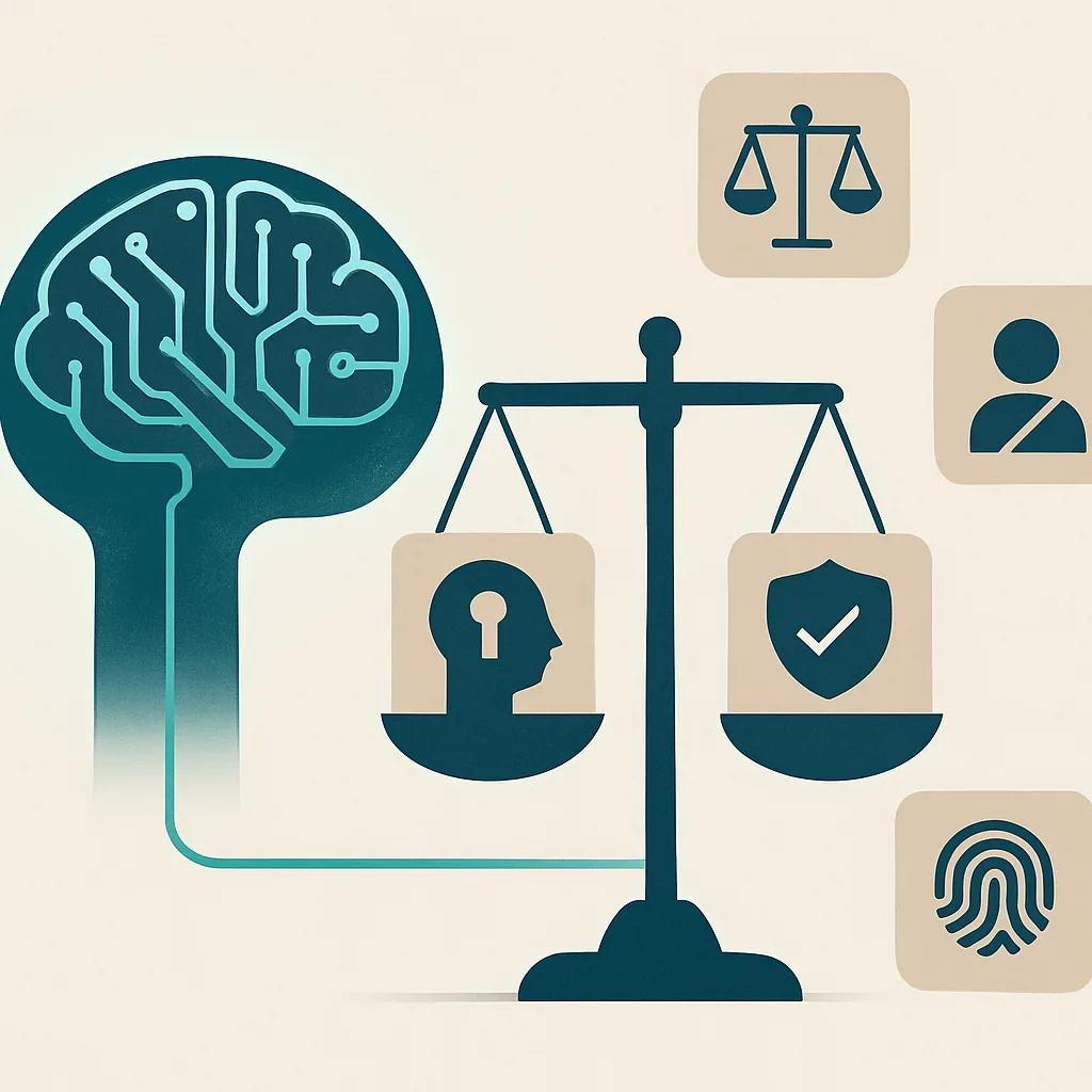 Artificial intelligence ethics illustration