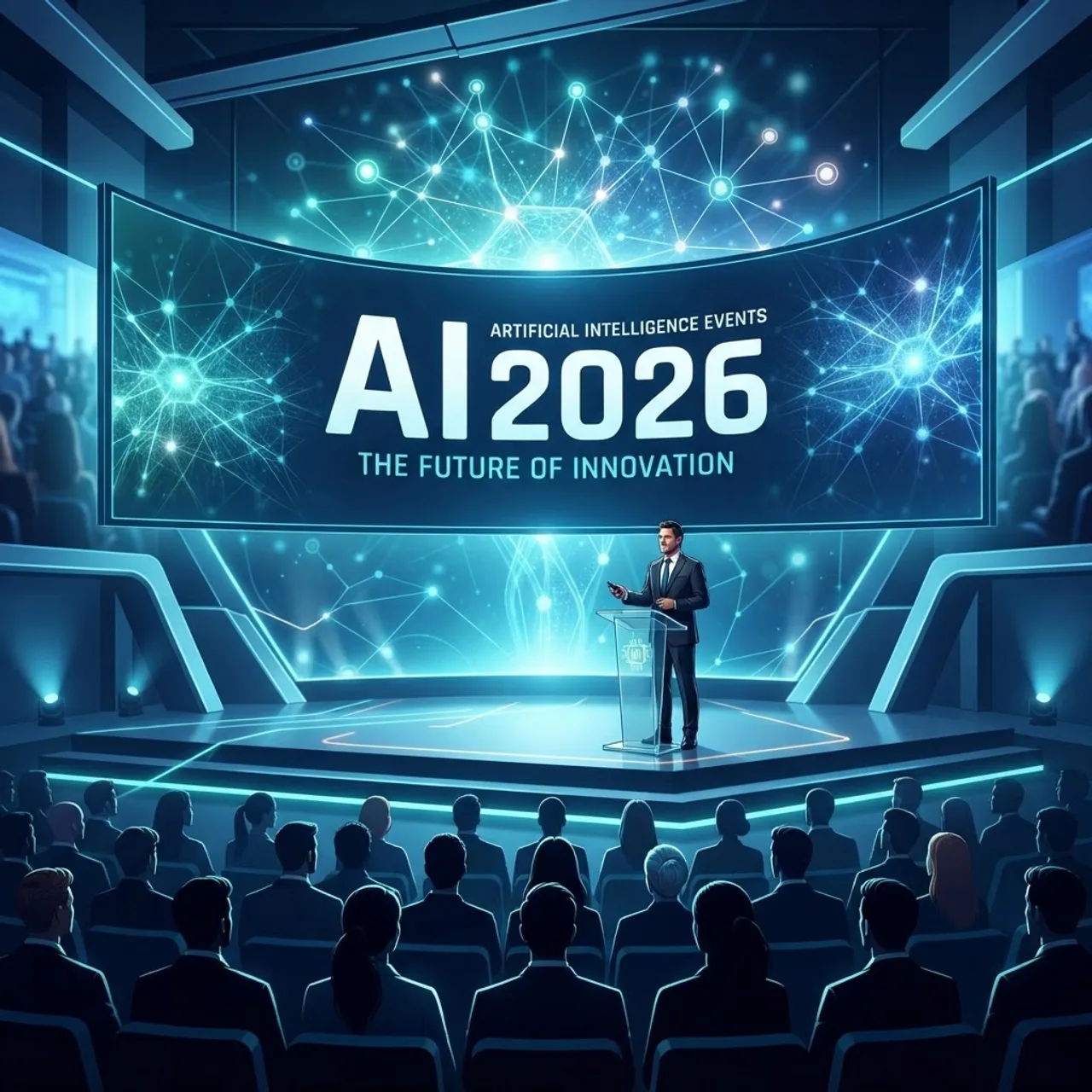 Artificial intelligence events 2026 conference stage