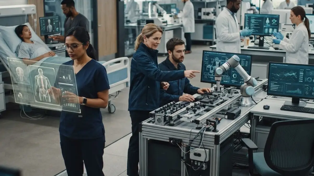 A grounded view of AI supporting healthcare, industry, and research
