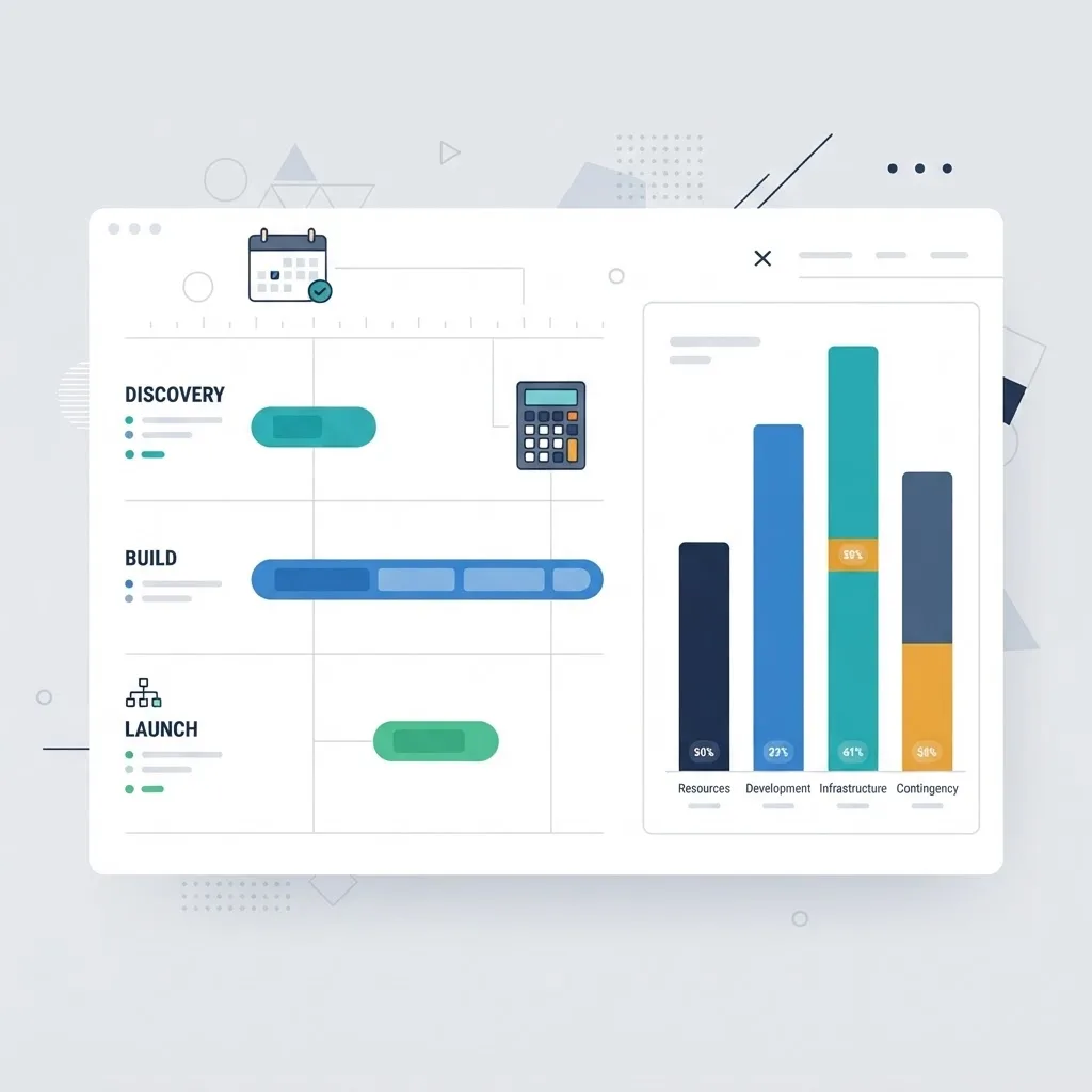 B2B web app development cost and timeline